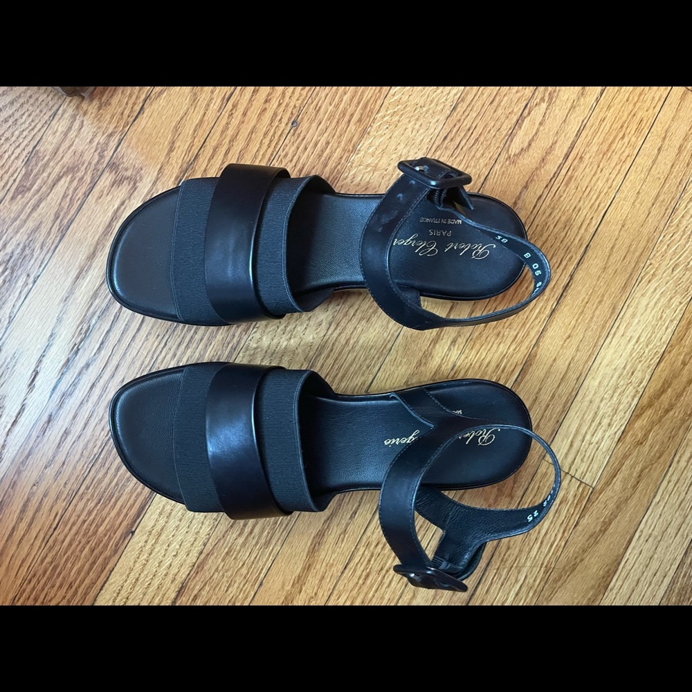 Black platform sandals, Robert Clergerie